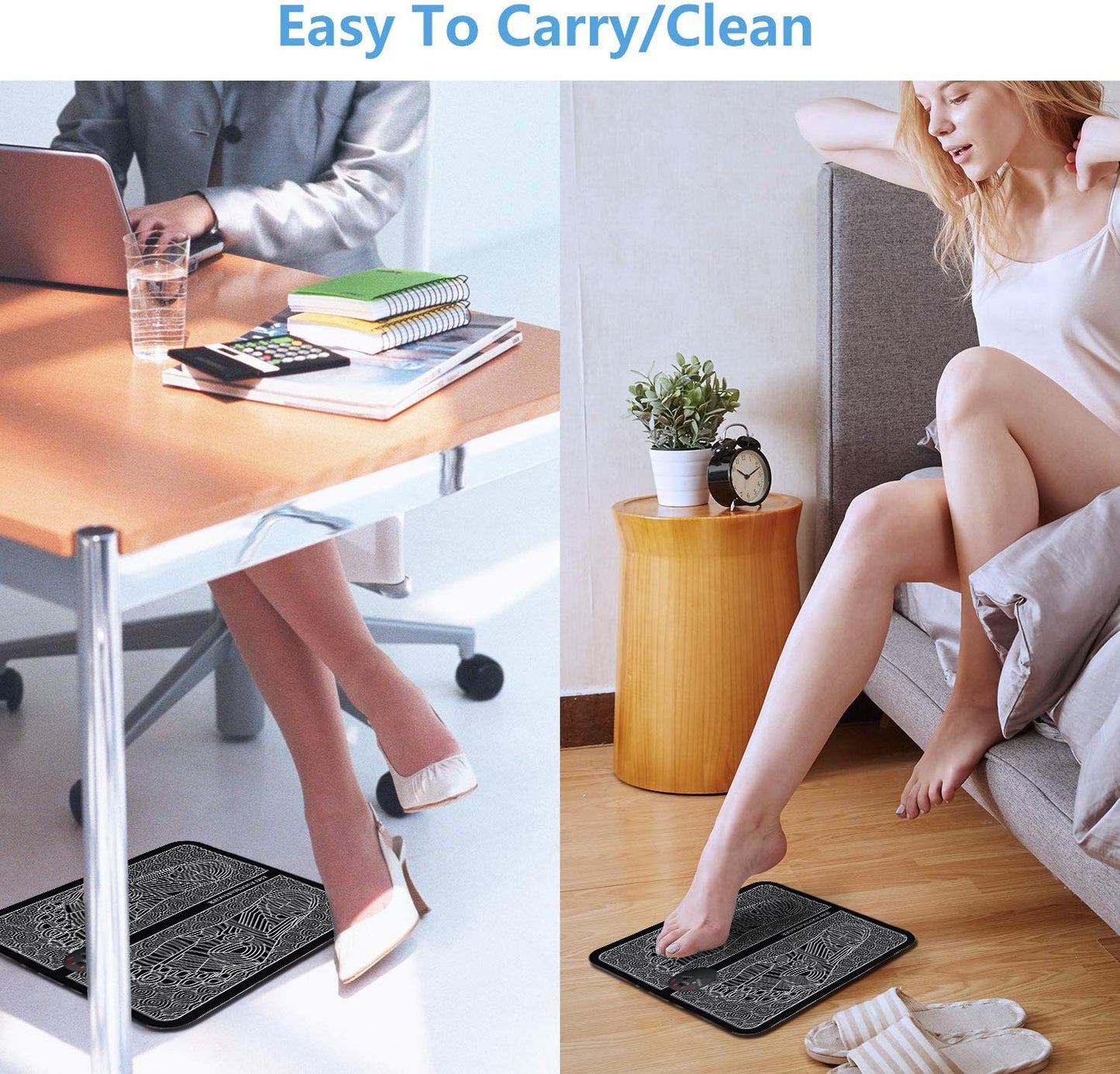 EMS Foot Massager Pad Electric Massage Cushion Foot Physiotherapy Acupuncture Relaxation Electric Muscle Stimulation Mat Trainer
