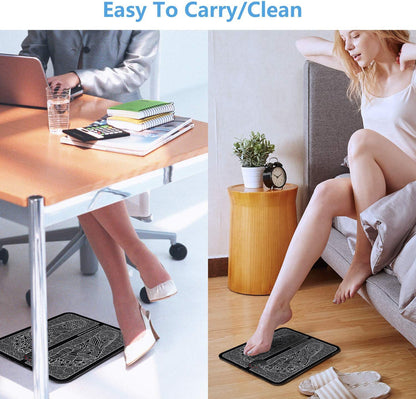 EMS Foot Massager Pad Electric Massage Cushion Foot Physiotherapy Acupuncture Relaxation Electric Muscle Stimulation Mat Trainer