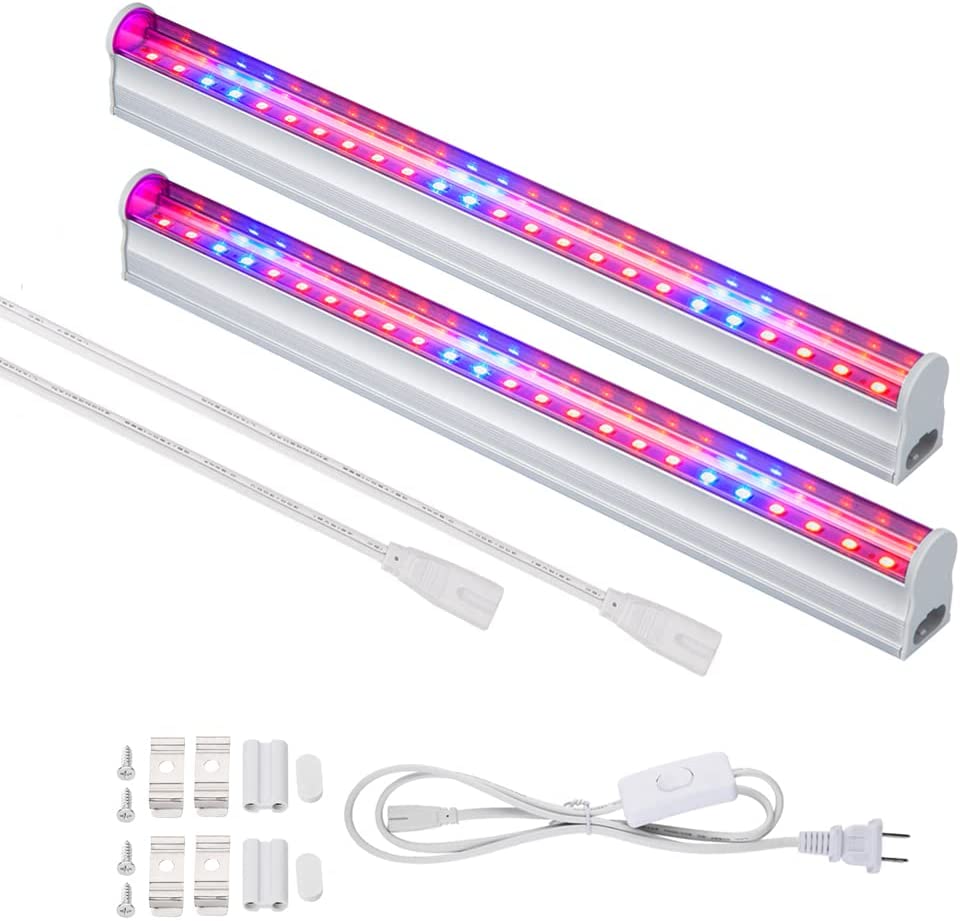 LED Grow Light 2pcs T5 Tube High Brightness Red Blue Plant Growing Lights Indoor Plants Flower