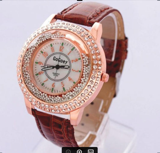 Causal Fashion Diamond Women quartz Watch Bracelet Ladies Colorful gemstones Wrist Watches