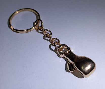 🥊 3D Metal Golden Boxing Gloves Keychain  Fashion Decorative Keyring | Gift Item