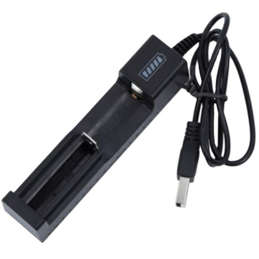 1 Slots 18650 Batteries Lithium Ion Battery Charger Portable Travel USB Charger DC 3.7V 1800mA Output 3.7V 18650 Rechargeable Lithium Ion Battery USB Independent Portable Charger