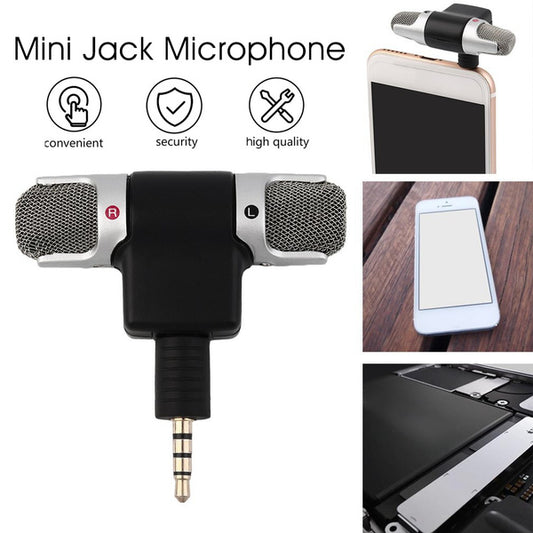 1pc New Mini Stereo Microphone Mic 3.5mm Mini Jack PC Laptop Notebook for recording