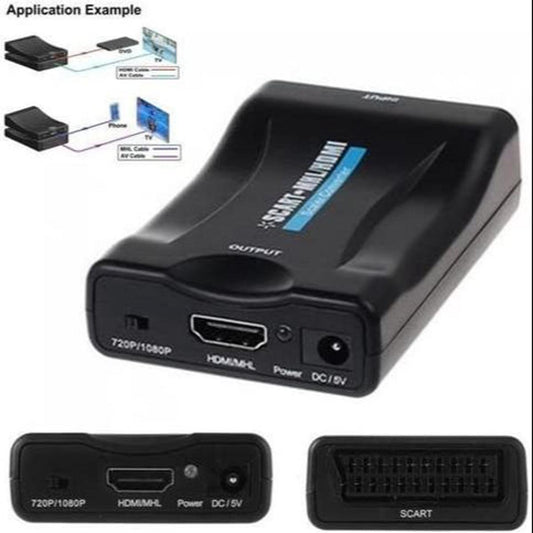 1080P Scart To HDMI Converter Audio Video Adapter For 1080P