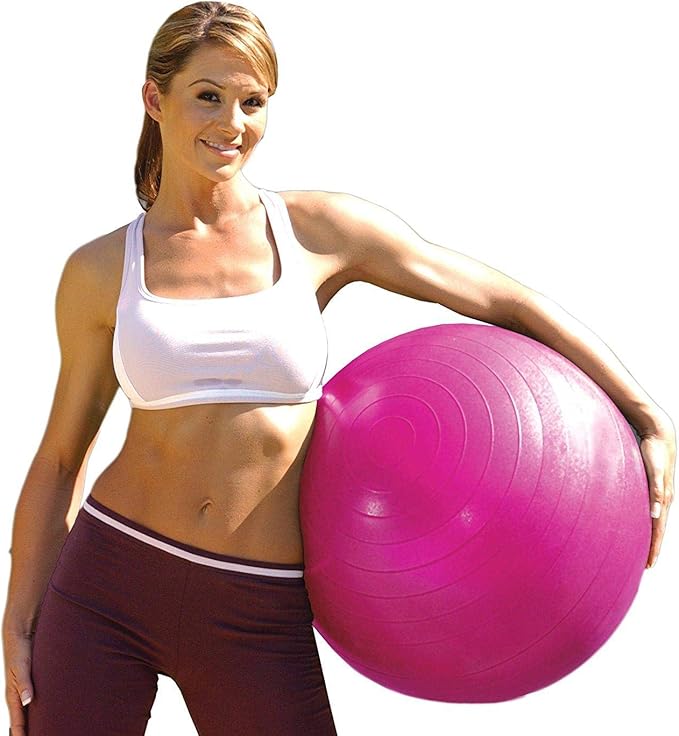 100 cm 39 inch Diameter Large Size Yoga Exercise Pregnancy Prenatal, Labor & Postnatal Maternity Exercise Gym Ball Non-slip Abdominal Fitness Anti Burst Pink hi Qulity Material