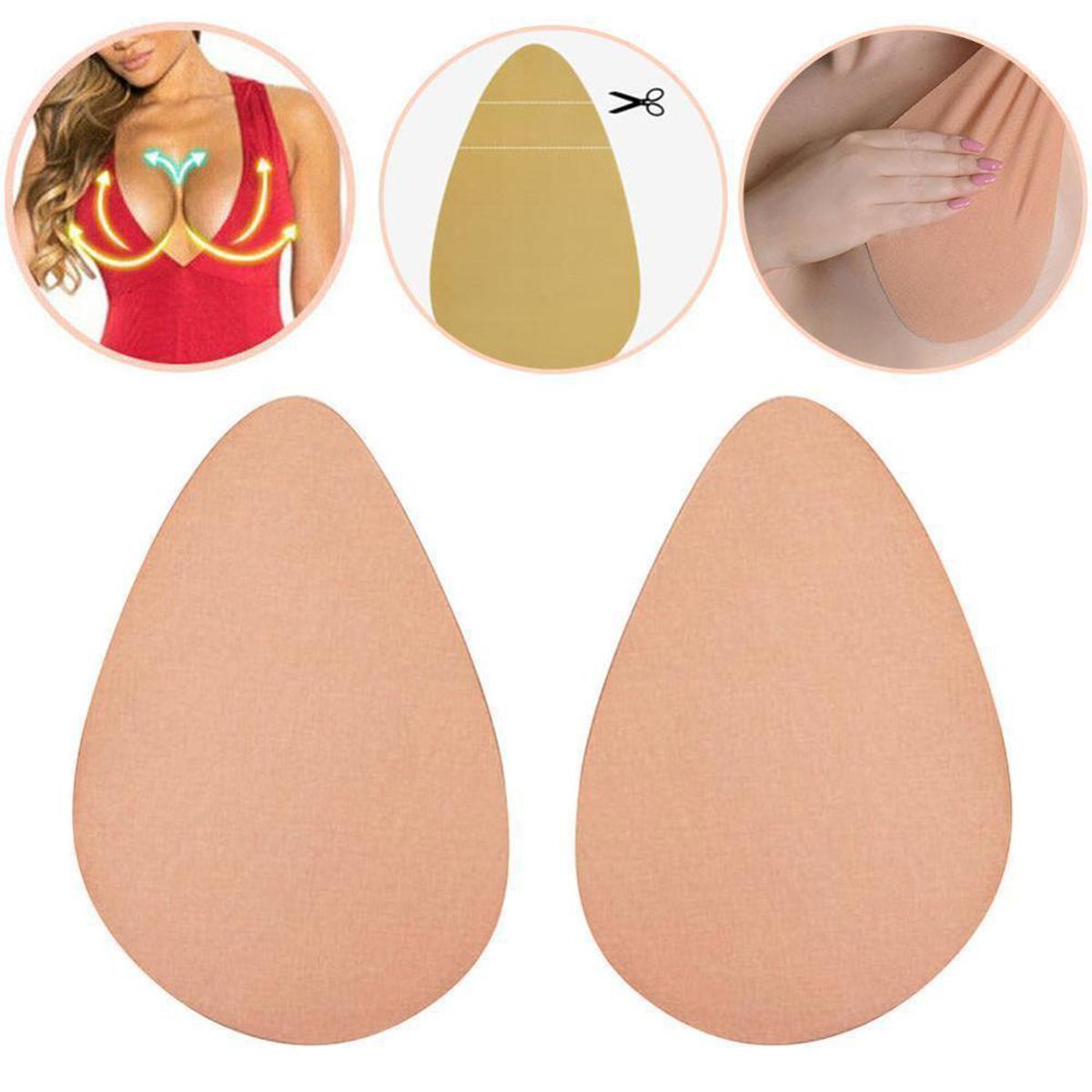 1 Pairs Waterproof Cotton Fabric Water-drop Instant Lift Tape Water Top Pear Shape Tape For All Cups