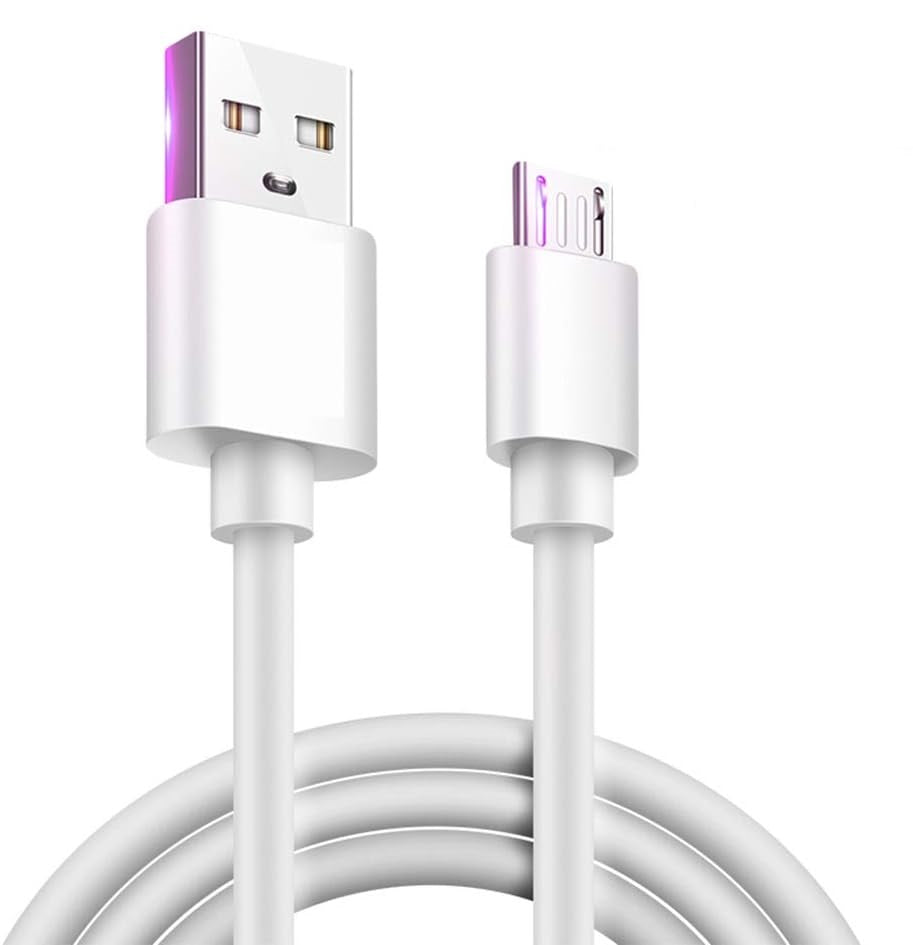 Micro USB Charging Cable 45cm for Nokia 1.4 / 1.3 / 2.4 / 2.3 / C2 / C1 / 2.2 Charging & Data Sync Cable White