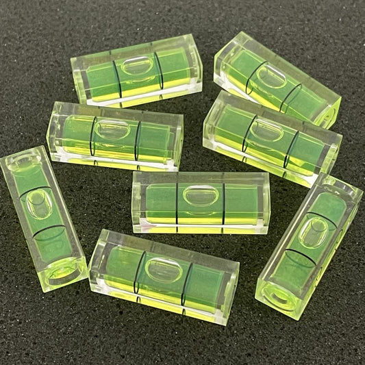 Small Bubble Level 10x10x29mm Mini Square Bubble Spirit Levels Precision Measuring Layout Tools (10x10x29mm, Non-Magnetic) 1 Pcs