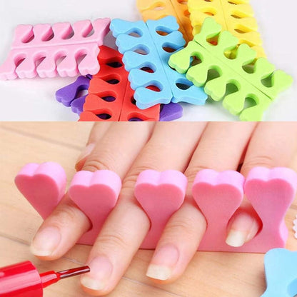Toe Separators Finger Separators, 2 Pcs Soft Sponge Finger Toe Separator for Painting Nails, Toe Nail Separator, Toes Separators Pedicure, Salon Nail Art Pedicure Manicure Tool Beauty Tools