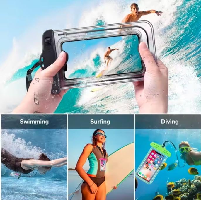 Universal Waterproof Phone Bag Case For Mobile Clear PVC Underwater Waterproof Pouch Cover