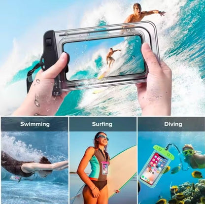 Universal Waterproof Phone Bag Case For Mobile Clear PVC Underwater Waterproof Pouch Cover