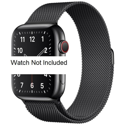 I Watch Strap Milanese Loop Band iWatch 38mm / 40mm / 41mm Space Black