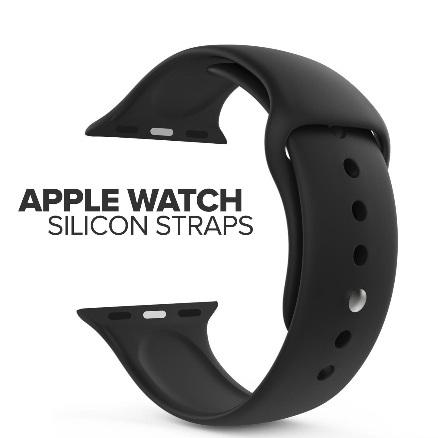 ⌚ 41mm | 40mm | 38mm Silicone Smart Watch Strap  A-Quality with Lock | Compatible with 41mm 40mm 38mm