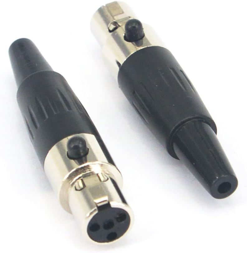 Mini XLR TA4F 4Pin Female Audio Connector Microphone Cable Socket Adapter Mini XLR Jack - image 5