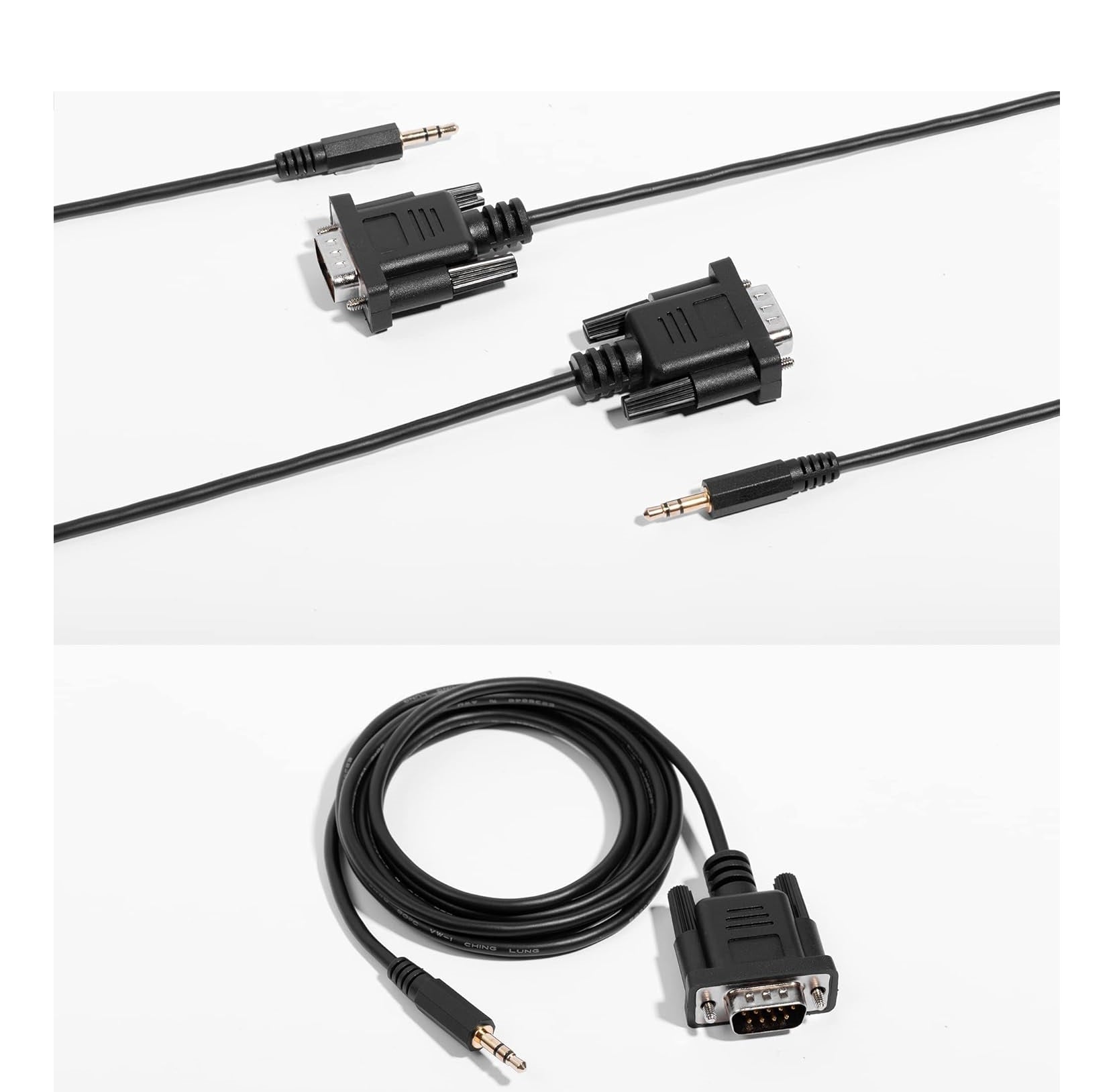 RS232 DB9 to 3.5mm 4-Pole Stereo Aux Cable 2 Meter – High Quality Data Transfer Serial Cable