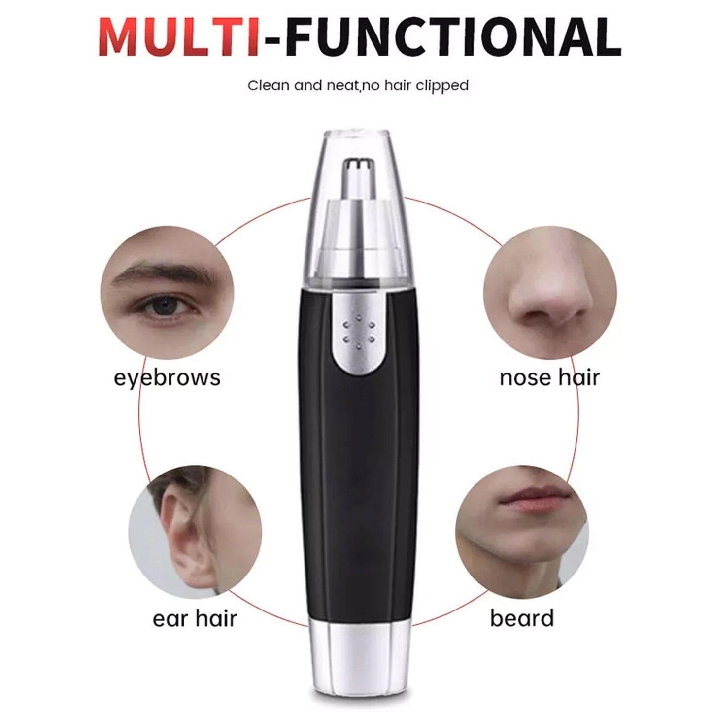 Nose Trimmer Nasal Ear Face Eyebrow Hair Removal Shaver