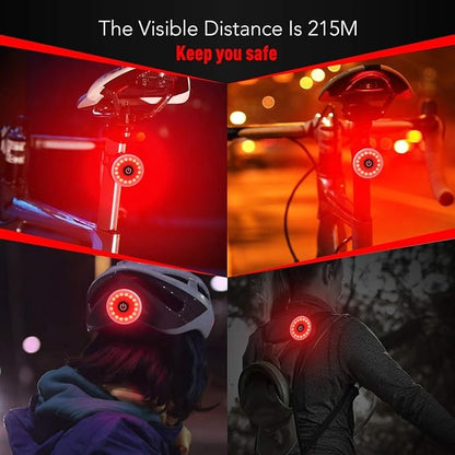 High Quality USB Rechargeable Rear Bike Light – LED Bicycle Tail Safety Light Waterproof Cycling Lamp