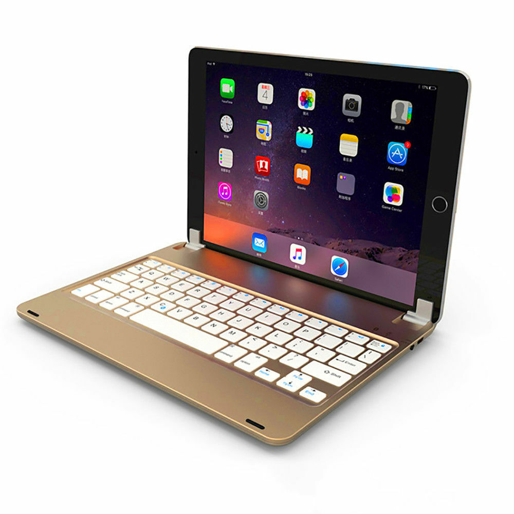 Kee note bluetooth wireless keyboard F17 for i-Pad air 1 (Golden) (Tab Not Included)