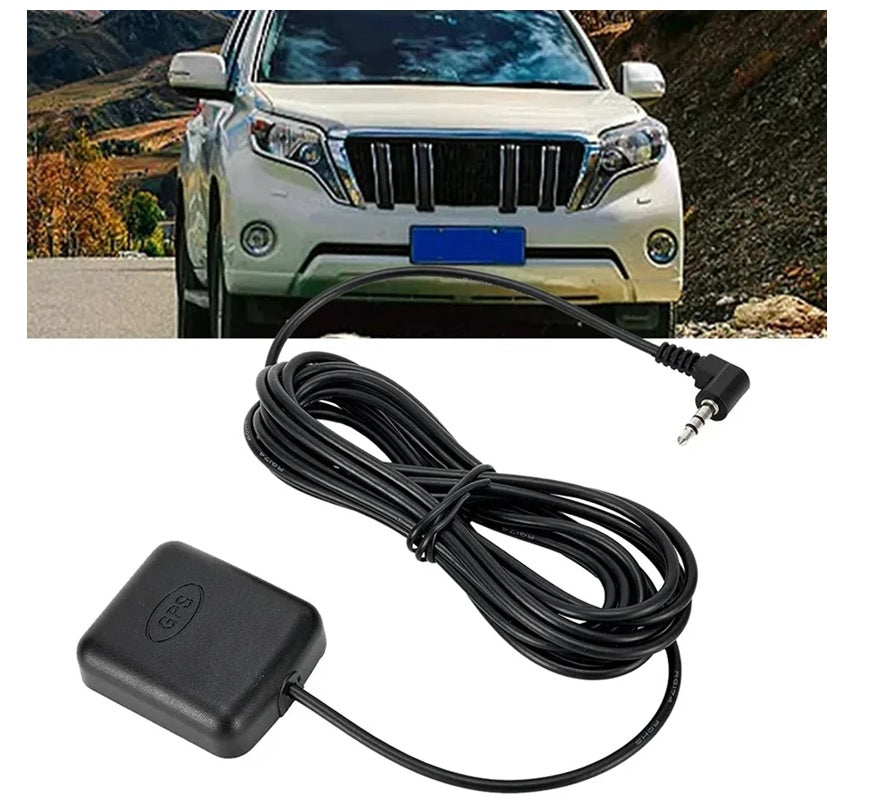 GPS Antenna 3.5mm Plug - Waterproof Hidden Adhesive Mount for Dashboard Camera, Video DVR Recorder, Car DVD Positionting , Car GPS Signal Antenna GPS Tracker Receiver, G-Mouse GPS , Car Dash Cam , Receiver Module, Enhance Signal Vehicle Accessory
