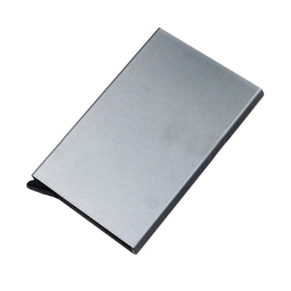 ⭐ Automatic Aluminium RFID Card Holder – Slim Metal Wallet for Bank & ID Cards