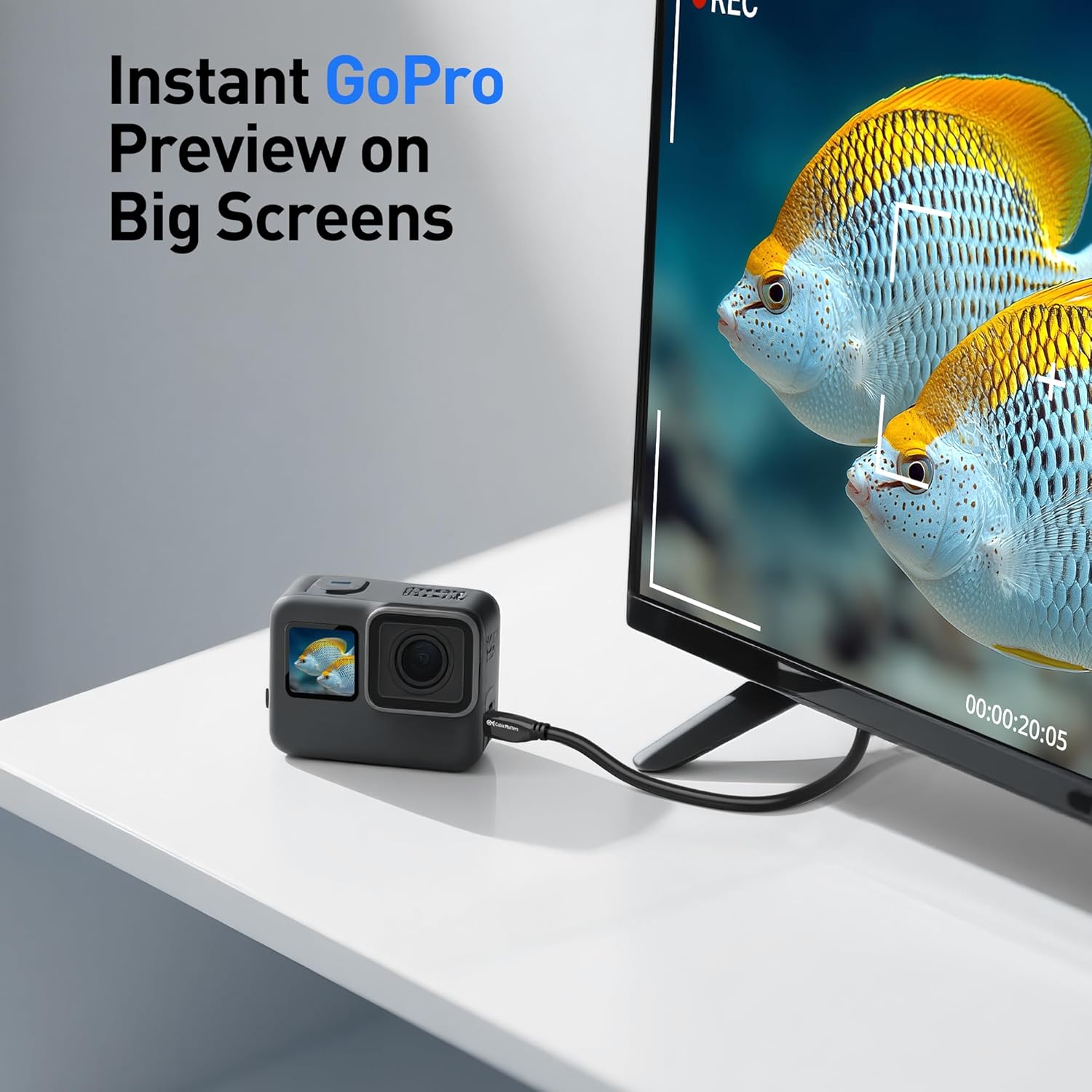 Samsung Micro HDMI to HDMI Cable Branded – High Quality 4K Audio Video Cable for Cameras, Tablets & HDTVs AH81-15113A