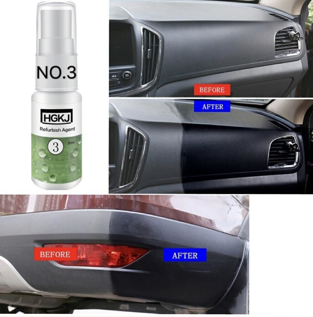 HGKJ-3 Car Interior Leather &amp; Plastic Refurbish Cleaner 20ML | Seat Care Polish | Dashboard Restorer Pakistan