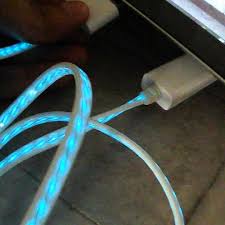 Dexim Visible Current Flow USB 30 Pin Data Cable White – Fast Charging &amp; Reliable Data Transfer for iPhone iPad iPod