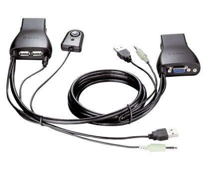 Set of computer cables including USB, VGA, and other connectors on a black background