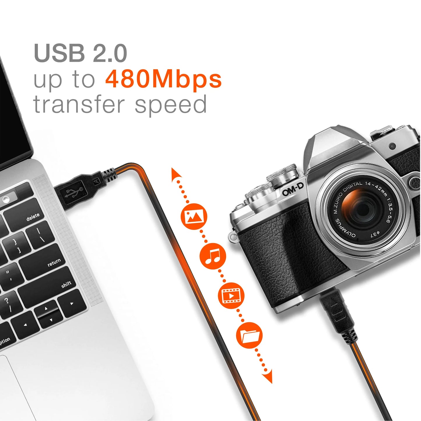 12PIn Olympus USB Data Cable 12pin USB Data Transfer Cable Charging Cord CB-USB5 CB-USB6 CB-USB8
