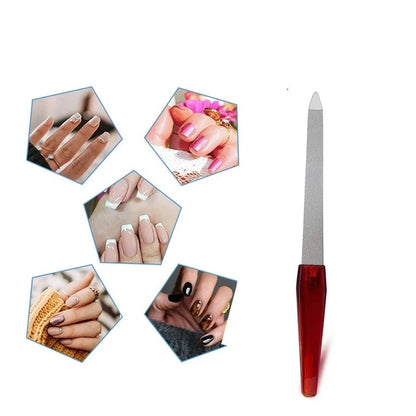 Metal Double Sided Nail File Stainless Steel Manicure Pedicure Files 6 inch – Image 6 – Pakistan
