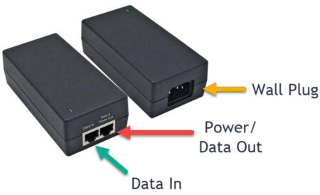 🔹 48V 0.35A PoE Power Adapter Injector – AC 100-250V Input – For IP Camera, WiFi Access Point, Router