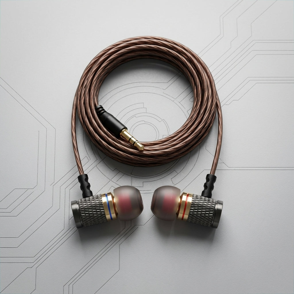 KZ EDR1 Wired Earphones | Metal IEM 3.5mm HiFi Bass (No Mike) - Pakistan