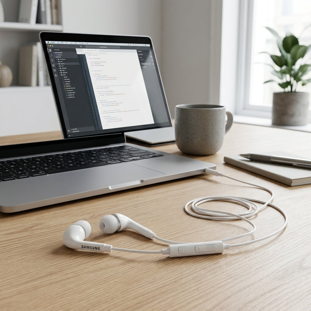 Samsung Wired Earphones with Mic | 3.5mm Jack Volume Control (Orignal)- Pakistan