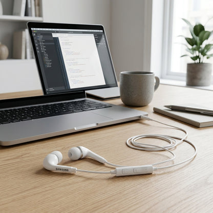Samsung Wired Earphones with Mic | 3.5mm Jack Volume Control (Orignal)- Pakistan