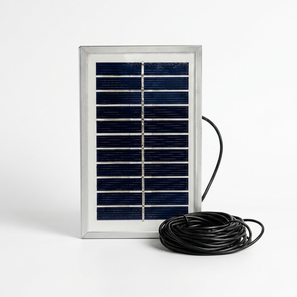 Mini Solar Panel 1.3W 5.5V 236mA with 3 Meter Cable – Metal Frame