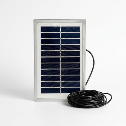 Mini Solar Panel 1.3W 5.5V 236mA with 3 Meter Cable – Metal Frame