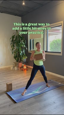 Cork Wood Yoga Block – Natural Non-Slip Support Brick for Balance, Flexibility & Strength (8.8 x 5.9 x 2.9inch)