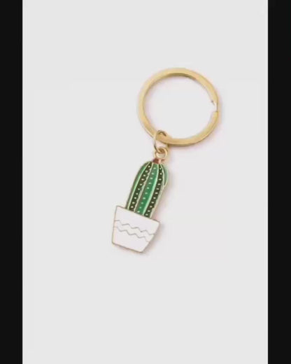 🌵 Lovely Cactus Key Chain – Cute Car Keychain Jewelry | Stylish &amp; Durable