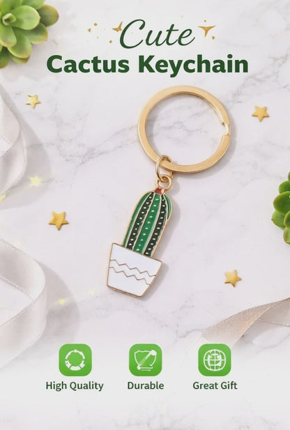 🌵 Lovely Cactus Key Chain – Cute Car Keychain Jewelry | Stylish &amp; Durable