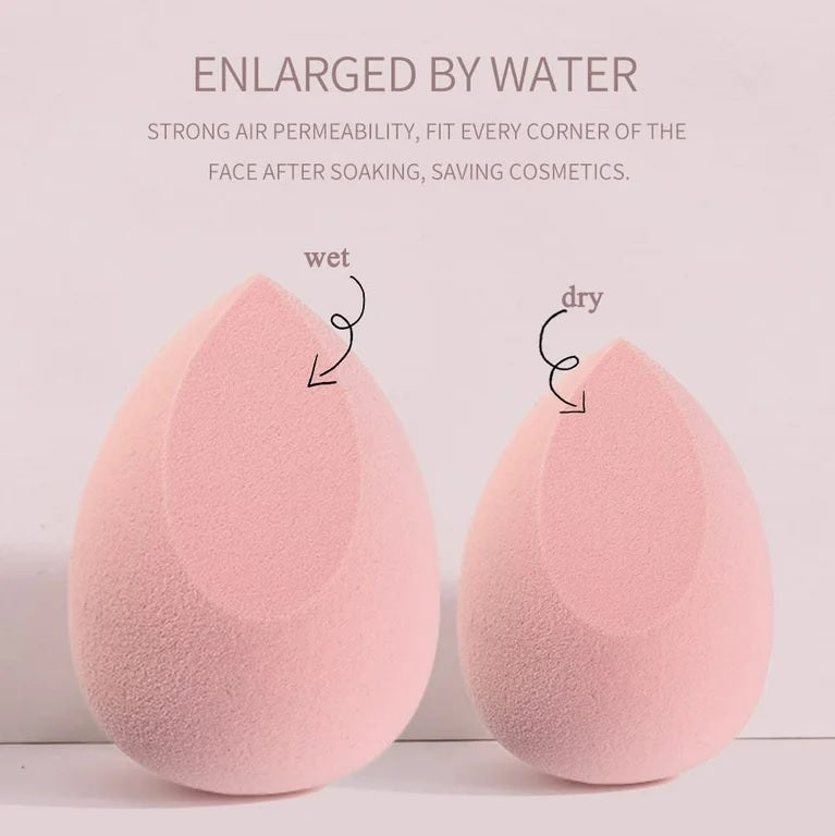 3 Pcs Makeup Beauty Blender Sponge Set – Soft Latex-Free Makeup Sponges for Liquid & Cream Foundation, Reusable & Washable, Suitable for All Skin Types | Pack of 3 | A One Quality