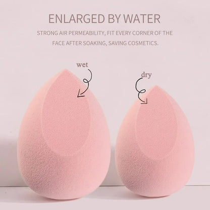 3 Pcs Makeup Beauty Blender Sponge Set – Soft Latex-Free Makeup Sponges for Liquid & Cream Foundation, Reusable & Washable, Suitable for All Skin Types | Pack of 3 | A One Quality