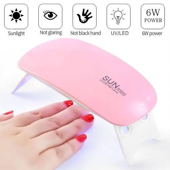 SUNmini 6W LED UV Nail Dryer Curing Lamp Light Portable Quick Drying Manicure/Pedicure UV LAMP with USB (White)