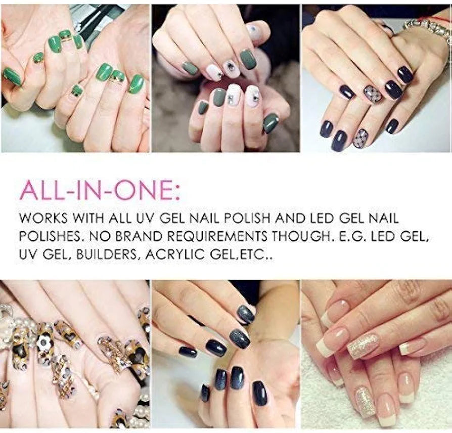 SUNmini 6W LED UV Nail Dryer Curing Lamp Light Portable Quick Drying Manicure/Pedicure UV LAMP with USB (White)