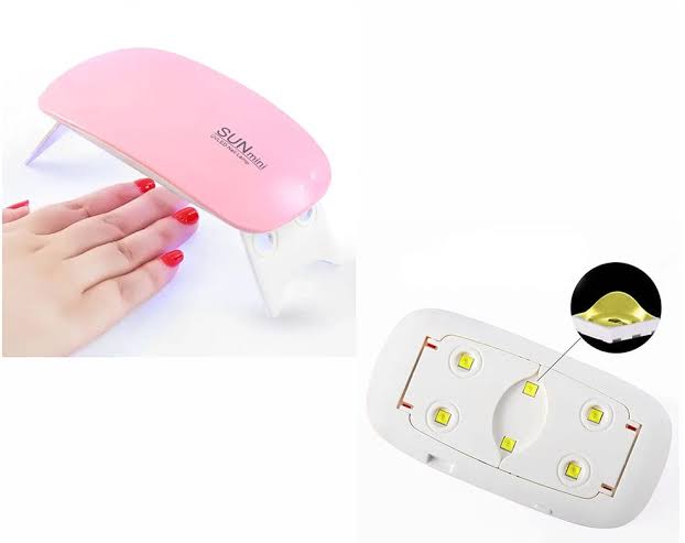 SUNmini 6W LED UV Nail Dryer Curing Lamp Light Portable Quick Drying Manicure/Pedicure UV LAMP with USB (White)