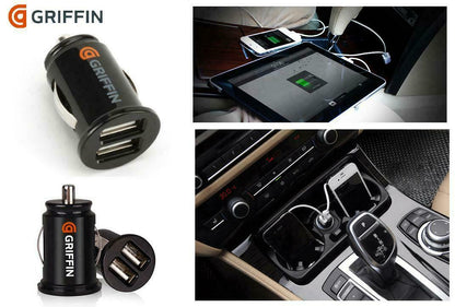 🚗🔌 Griffin New Mini Dual USB Car Charger – Model P2275 Fast Charging • Dual USB • 12V Lighter Socket Adapter