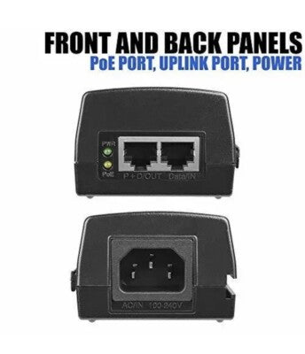 Gigabit 52V 30W PoE+ Injector IEEE 802.3at – Single Port Power over Ethernet Adapter for IP Cameras, Access Points & VoIP