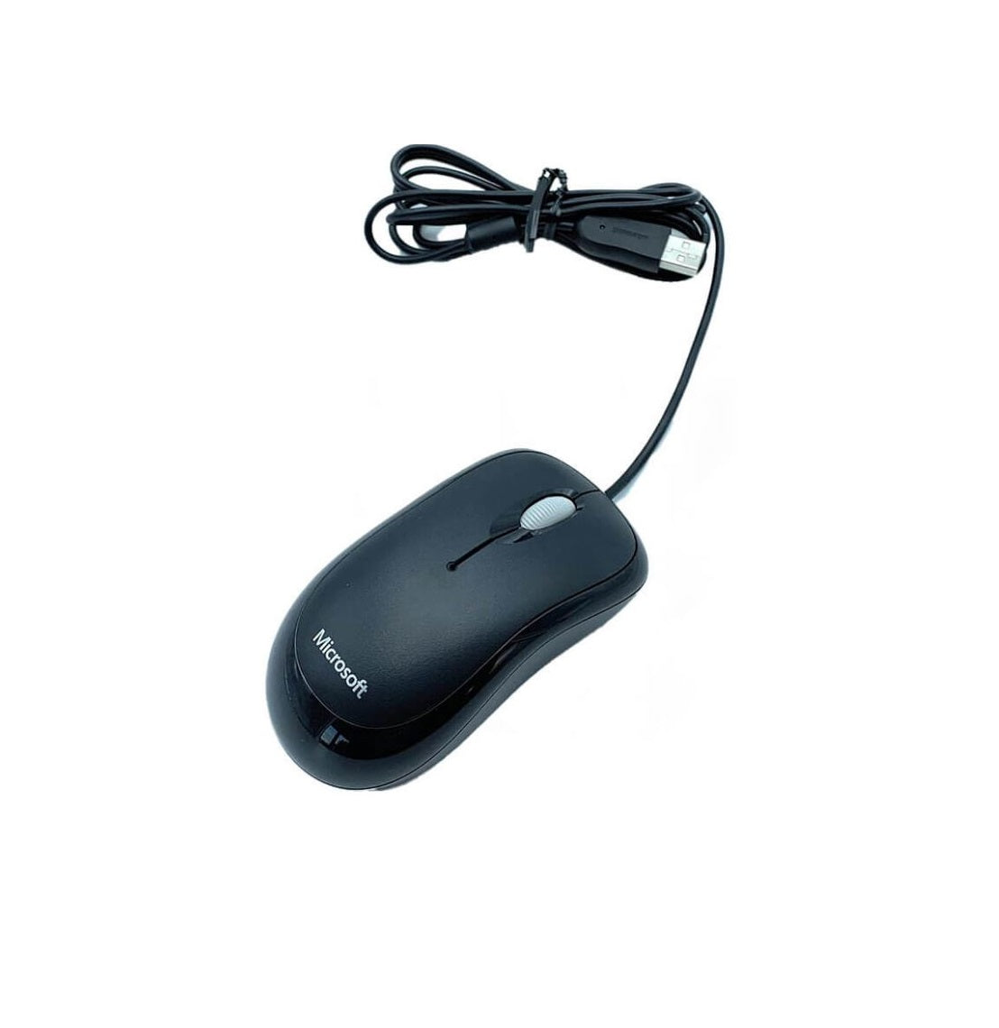 Microsoft Basic Optical Mouse – Black Wired USB Ergonomic Design, Comfortable Right/Left Hand Use for PC, Laptop & Desktop