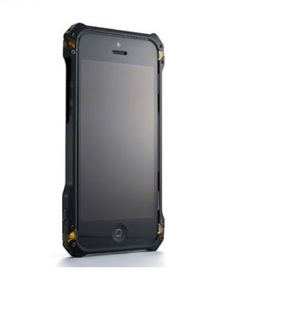 Luxury Aluminum Metal Bumper Phone Case Cover only – Shockproof Rugged Armor Element Style Cover with Anti-Slip Back & Camera Protection