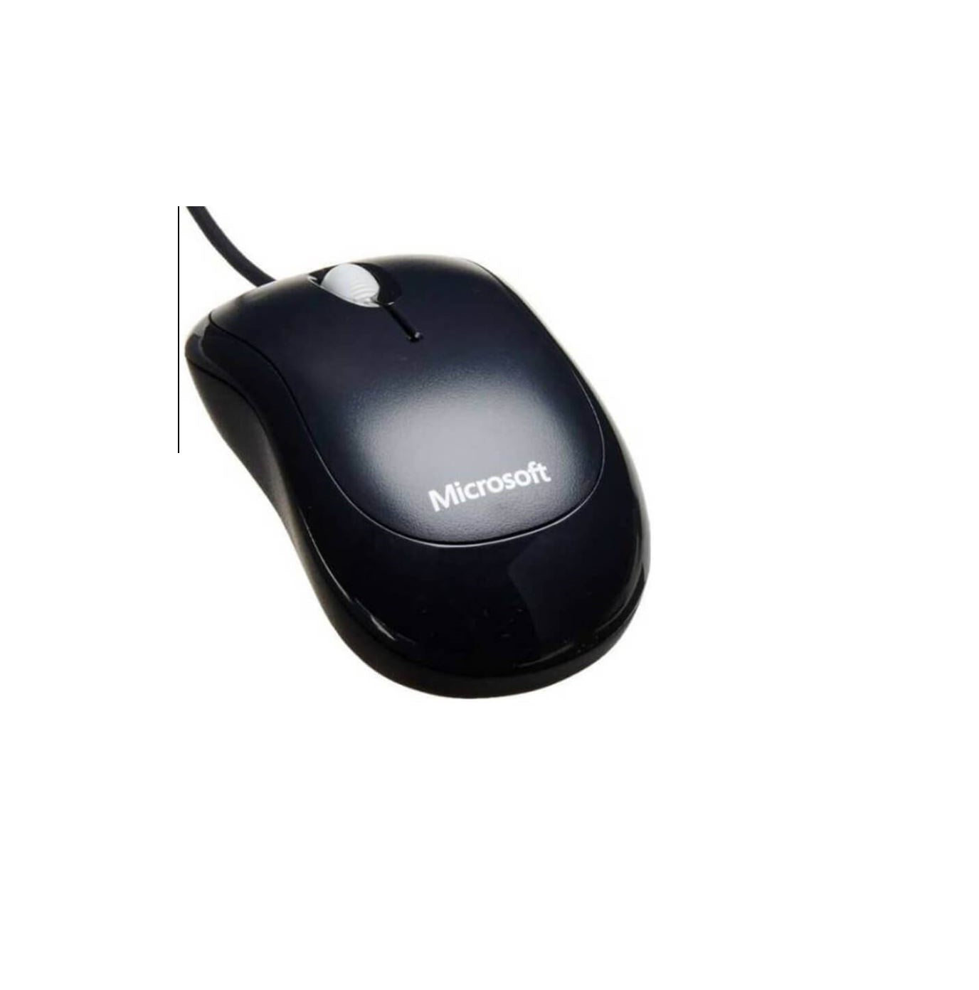 Microsoft Basic Optical Mouse – Black Wired USB Ergonomic Design, Comfortable Right/Left Hand Use for PC, Laptop & Desktop