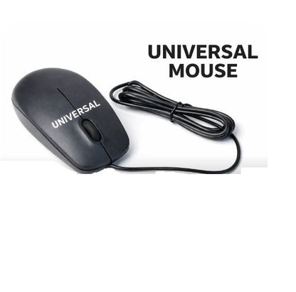 1 Pc Universal USB Wired Mouse Black – Plug & Play Optical Mouse for Laptop, PC & Desktop (All Brands Compatible)